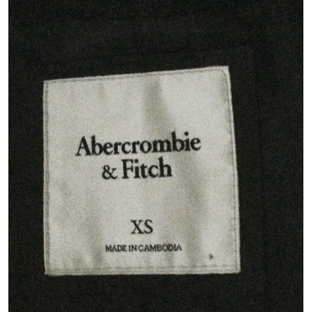 Vintage Abercrombie & Fitch Jacket Womens XS Cropped button down black - Picture 6 of 14